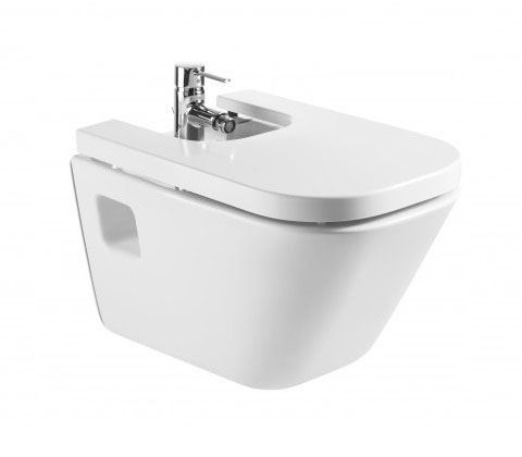 Подвесное биде Roca The Gap 35*54 с крышкой микролифт
