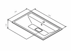 Мебельная раковина AM.PM Inspire 2.0 80 (приобретается в комплекте с тумбой)