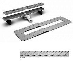 Душевой лоток Radaway 5L055A/5R055Q 550 с дизайн-решеткой под плитку 8-12 мм