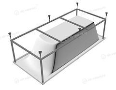 Каркас Relisan Eco Plus Прага 150х70 (приобретается в комплекте с ванной)