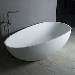 Ванна из искусственного камня NT Bagno NT312 1500 Petalo 150х75 белая матовая