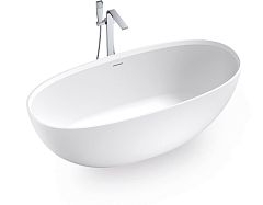 Ванна из искусственного камня NT Bagno NT308 1700 Pulsante 170х75 белая матовая