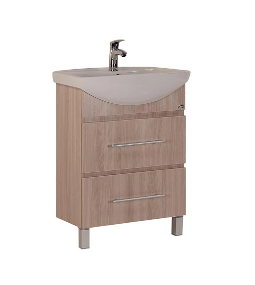 Тумба с раковиной Onika Дельта 60 ясень шимо