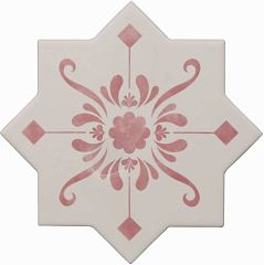 Керамогранит Cevica Becolors 13,25*13,25 Star Decoro Stencil Coral