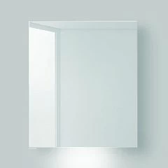 Зеркало-шкаф BelBagno SPC-1A-DL-BL-600 60*70 с нижней и встронной Led подсветкой, двусторонним зеркальным полотном