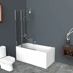 Душевая шторка на ванну BelBagno UNO-V-11-80/150-C-Cr 80*150 L/R