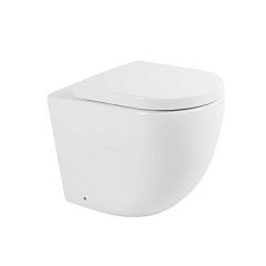 Приставной унитаз BelBagno Sfera-R BB2141CBR 36*57 безободковый с крышкой-сиденьем BB865SC