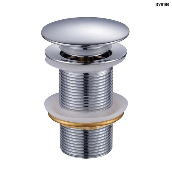 Донный клапан Bond BV0100 без перелива, глянцевый хром