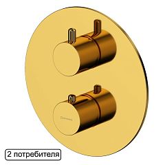 Термостат Whitecross Y Gold Y1236GL для ванны и душа скрытый монтаж золото