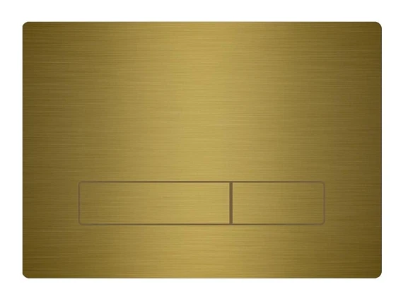 Смывная клавиша KKPol Vitrum Metal Slim 350/PSM/007-00-00 золото брашированное