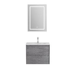 Комплект мебели BelBagno Kraft 39 70 подвесной Cemento Grigio (раковина BB-8099-3-70)