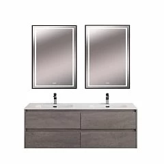 Комплект мебели BelBagno Kraft 140 с четырьмя ящиками Cemento Grigio