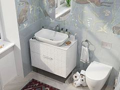 Тумба с раковиной 1Marka Forest 80Н 2я White