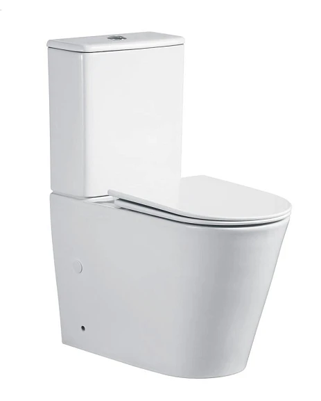Унитаз-компакт Ceruttispa PIERA Tornado 35*63 безободковый с крышкой-сиденьем микролифт Slim