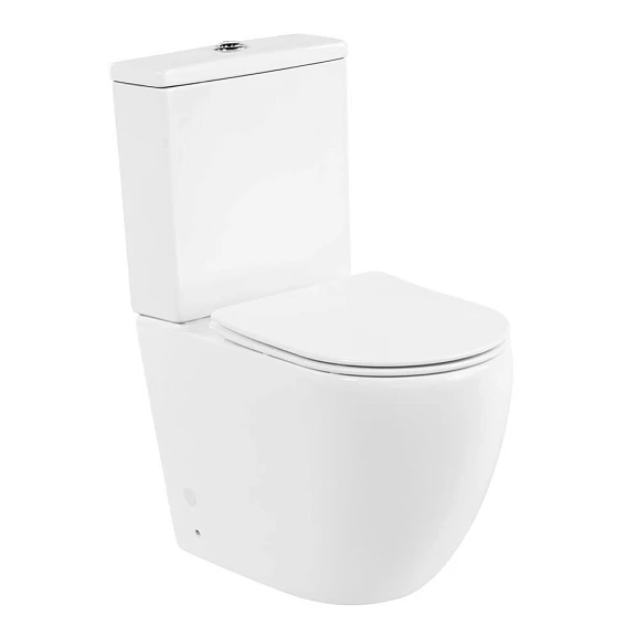Унитаз-компакт BelBagno Amanda BB051CPR/BB051SC 38,5*62 безободковый с крышкой-сиденьем микролифт