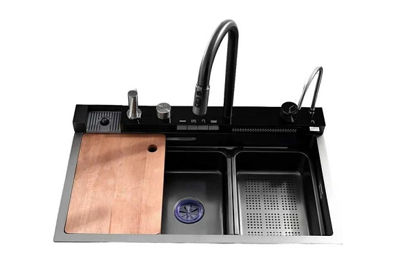 Кухонная мойка Esbano Geyserus ESMKGEYS5 68*45 многофункциональная оружейная сталь