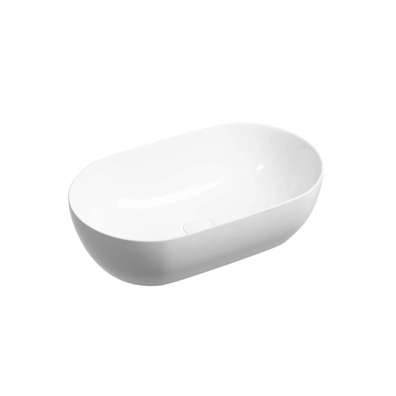 Накладная раковина Ceramicanova Twist 50*30 белый глянец