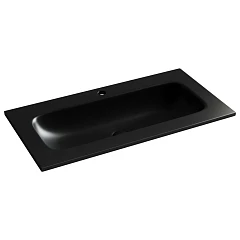 Встраиваемая раковина Ceramicanova Grace 91*45,7 с отверстием под смеситель черная матовая Встраиваемая раковина Ceramicanova Grace 91*45,7 с отверстием под смеситель черная матовая