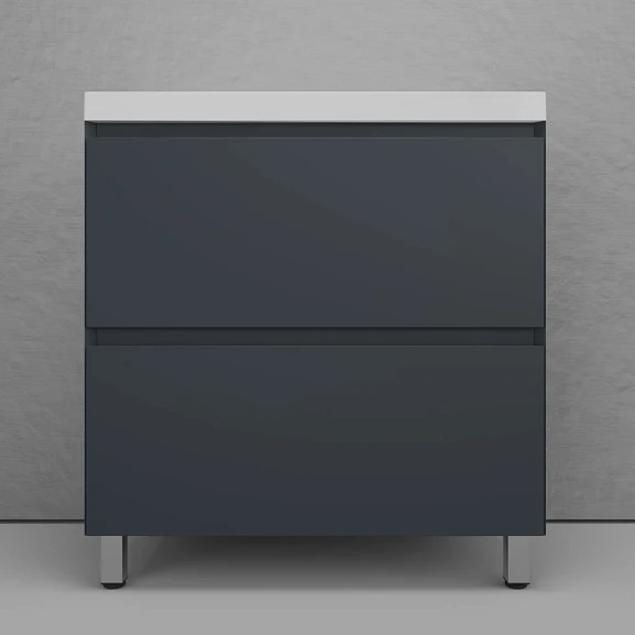 Тумба под раковину Style Line Манхэттен 80 напольная графит