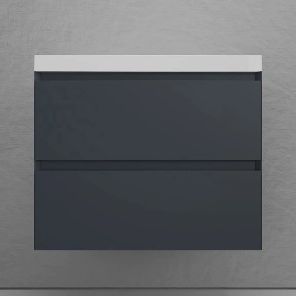 Тумба под раковину Style Line Манхэттен 70 подвесная графит