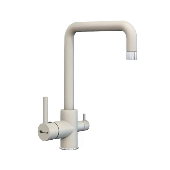 Смеситель Uperwood UPD-004-02 для кухни с функцией подключения фильтра белый/хром