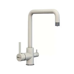 Смеситель Uperwood UPD-004-06 для кухни с функцией подключения фильтра белый/вороненая сталь Смеситель Uperwood UPD-004-06 для кухни с функцией подключения фильтра белый/вороненая сталь