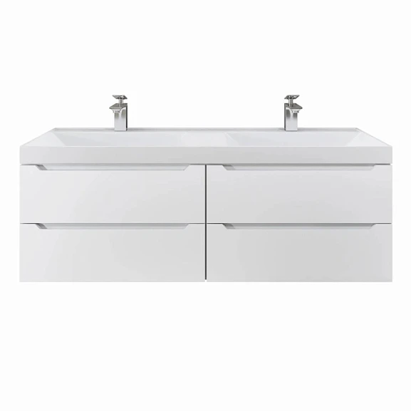 Тумба под раковину Uperwood Tanos 120 белая, подвесная