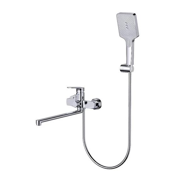 Смеситель Splenka S30.22 универсальный с душевыми аксессуарами хром