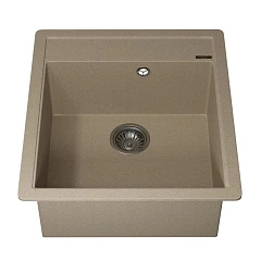 Кухонная мойка Uperwood Quartz UPD-07 46х51 бежевая матовая