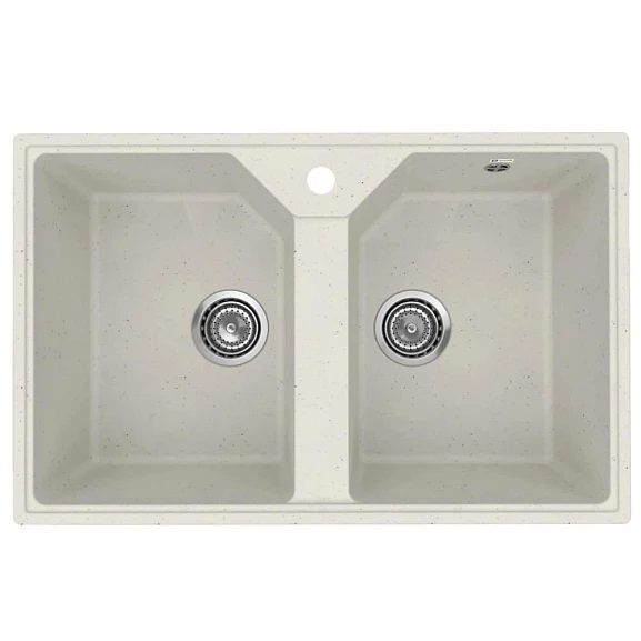 Кухонная мойка Uperwood ECON UPD-402 77х49 белая матовая