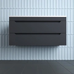 Тумба под раковину Style Line Остин 100 подвесная графит Тумба под раковину Style Line Остин 100 подвесная графит