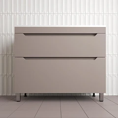 Тумба с раковиной Style Line Остин 100 напольная тауп темный Тумба с раковиной Style Line Остин 100 напольная тауп темный
