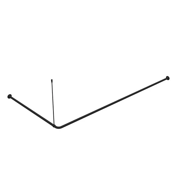 Угловой карниз для ванны Iddis Elegante 060A200i14 180х90 черный матовый