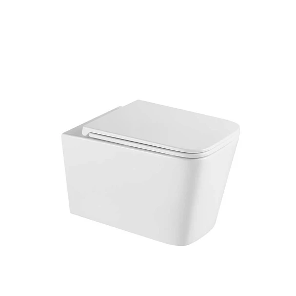 Подвесной унитаз Grossman Tornado GR-4441SQ 36*53 безободковый смыв торнадо с крышкой-сиденьем микролифт Slim