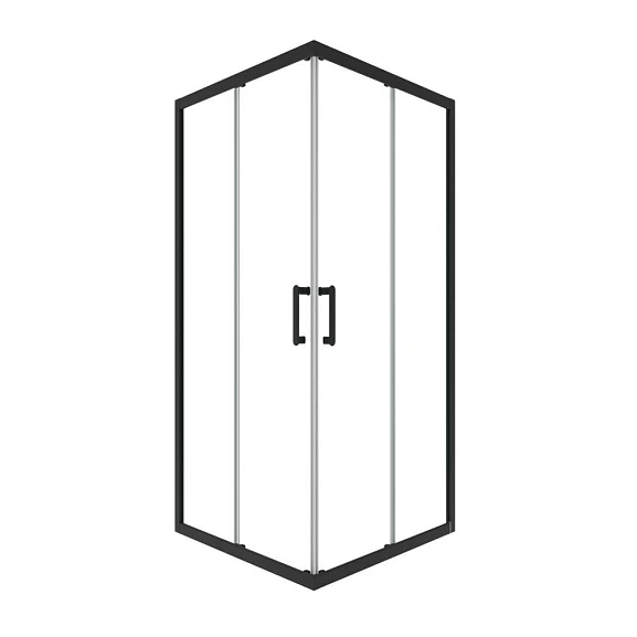 Душевая ширма Triton Фикс-Блэк 90*90*190,3 L/R без поддона