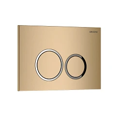 Клавиша смыва Grossman Galaxy 700.K31.01.310.310 золото матовое