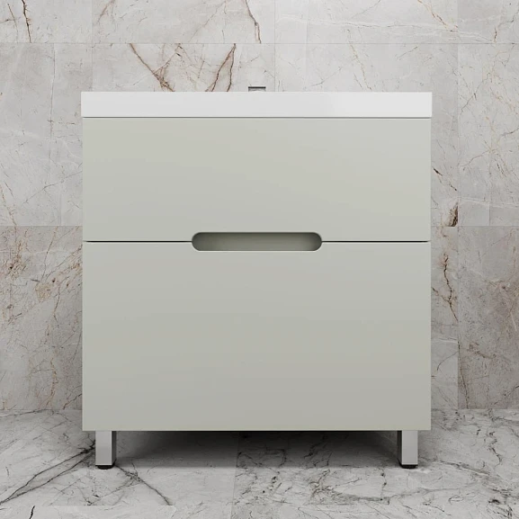 Тумба под раковину Style Line Матис 80 напольная олива