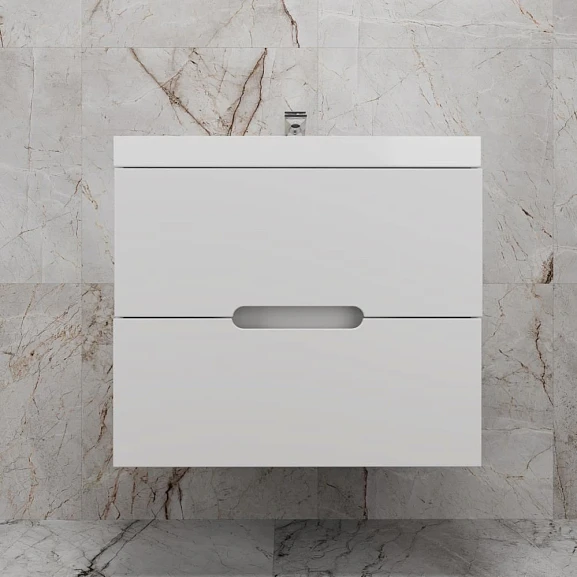 Тумба с раковиной Style Line Матис 70 белая матовая