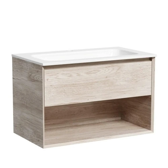 Тумба под раковину Sancos Marmi 1.0 80 дуб галифакс натуральный