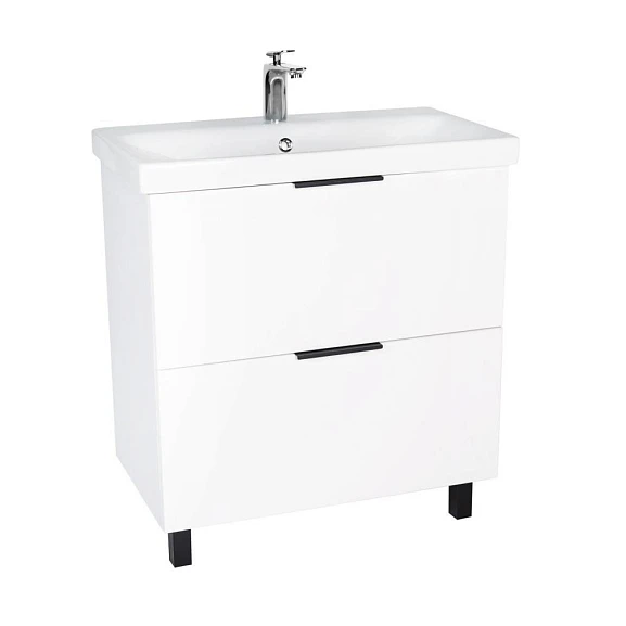 Тумба с раковиной Viant Берлин VBER80MDBEL-T2Y 80 напольная белая (раковина Moduo 80)