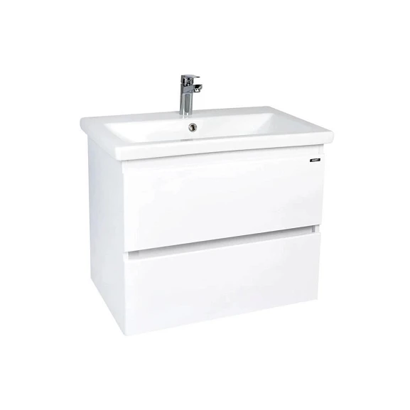 Тумба с раковиной Viant Мальта VMAL80COBEL-T2YP 80 подвесная белый глянец (раковина Como 80)