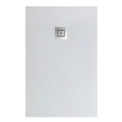 Душевой поддон BelBagno Uno 170*80*3,5 прямоугольный белый с сифоном и хромированной декоративной накладкой