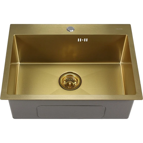 Кухонная мойка Melana ProfLine 60*45 врезная прямоугольная золото