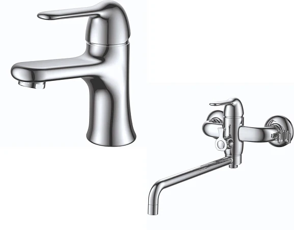 Комплект смесителей DQ Rhein Ambrosius DA1340005SET (DA1342141, DA1343301)