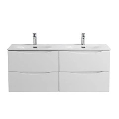 Тумба под раковину BelBagno Marino-Cer-N 120 Bianco Lucido с четырьмя ящиками