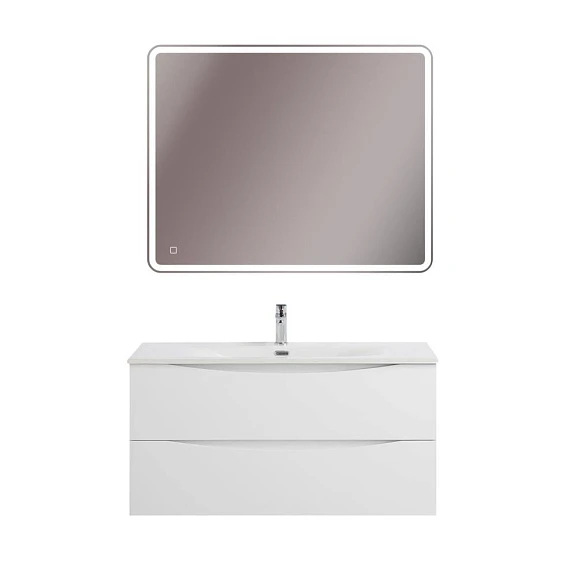 Комплект мебели BelBagno Marino-Cer-N 100 Bianco Lucido