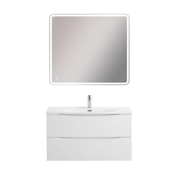 Комплект мебели BelBagno Marino-Cer-N 90 Bianco Lucido