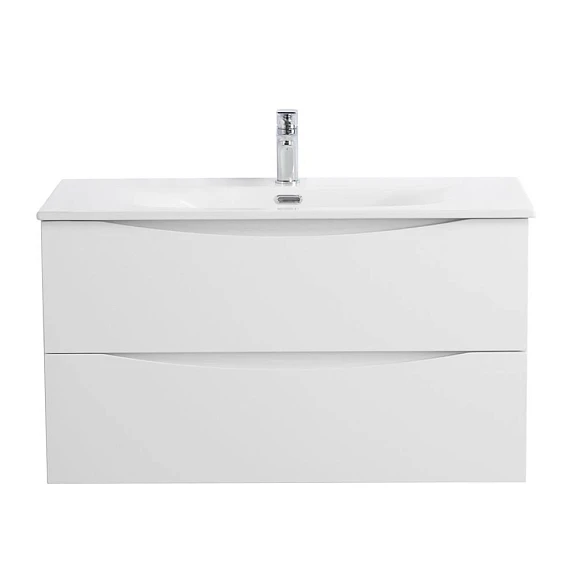 Тумба с раковиной BelBagno Marino-Cer-N 90 Bianco Lucido