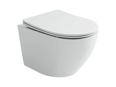 Подвесной унитаз Ceramicanova Uno 36*49 безободковый с крышкой-сиденьем микролифт Slim