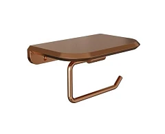 Держатель туалетной бумаги Knotlor Space PH103RB с полкой бронза